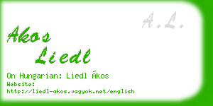 akos liedl business card